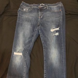 New York & Company Ripped blue jeans